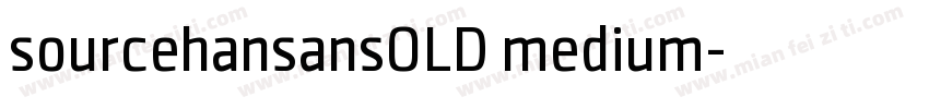 sourcehansansOLD medium字体转换